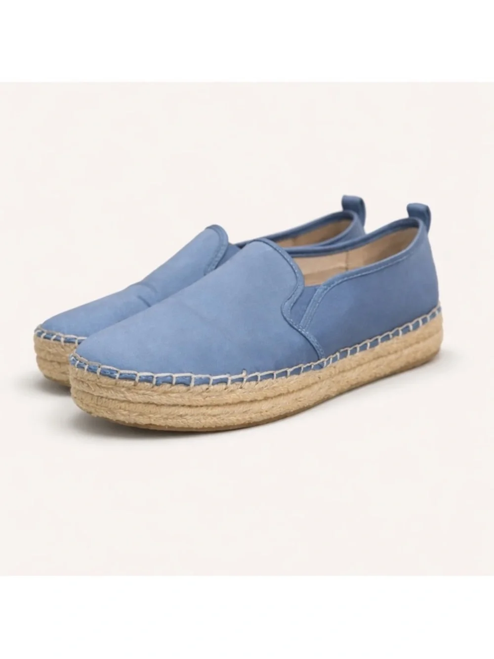 Sam Edelman Carrin Blue Satin Espadrilles • Women’s 8.5 💙